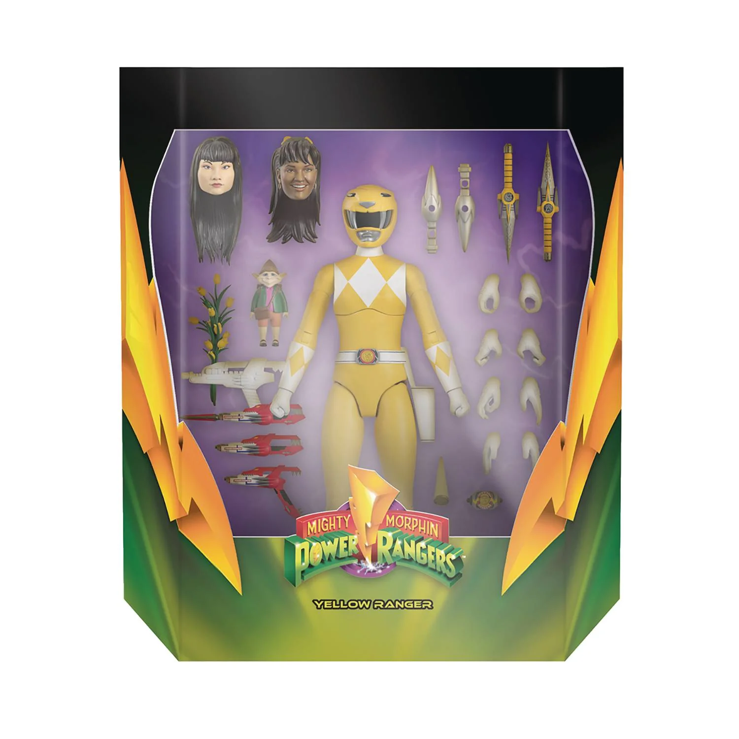 Power Rangers 8 Inch Action Figure Ultimates - Yellow Power Ranger - Image 1