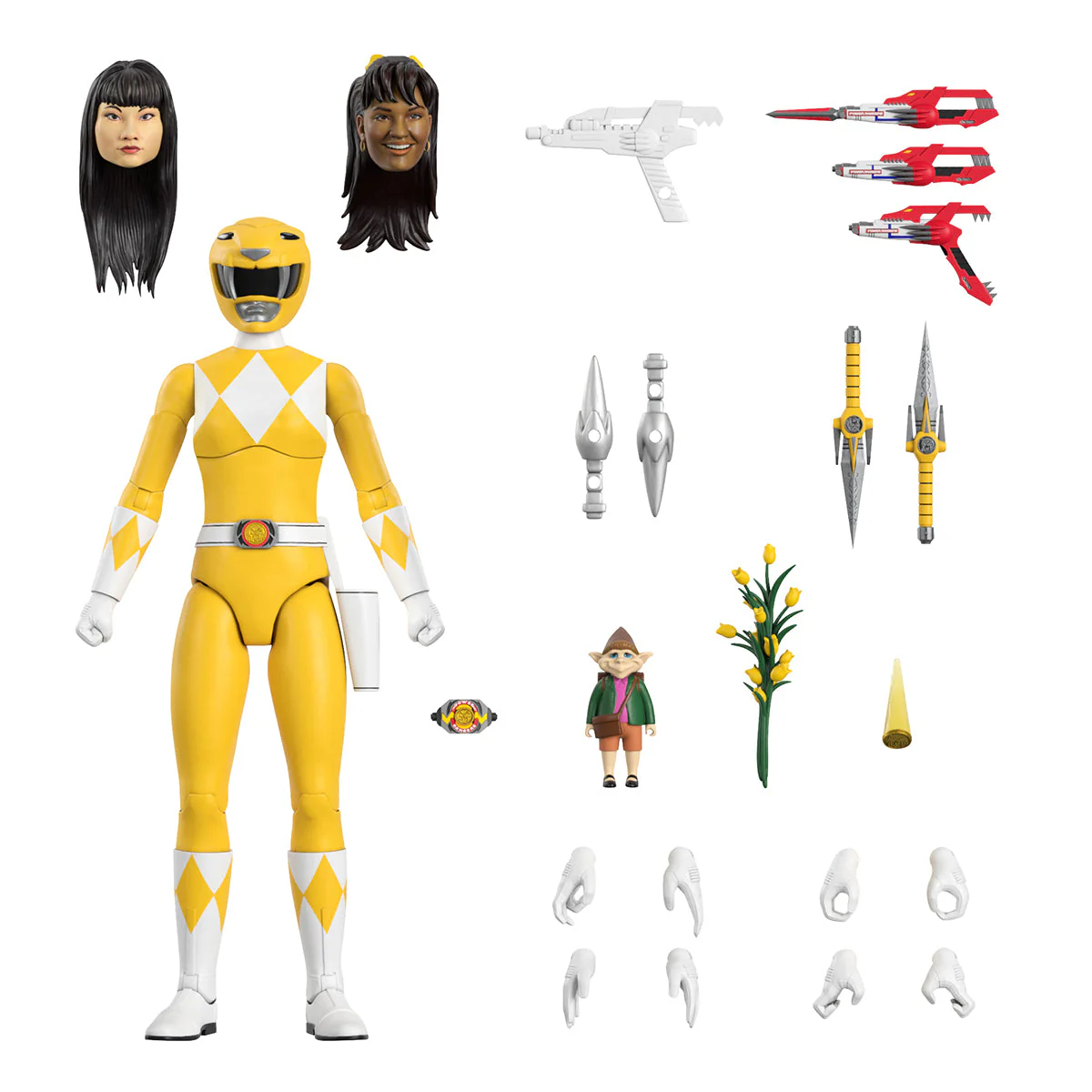 Power Rangers 8 Inch Action Figure Ultimates - Yellow Power Ranger - Image 2