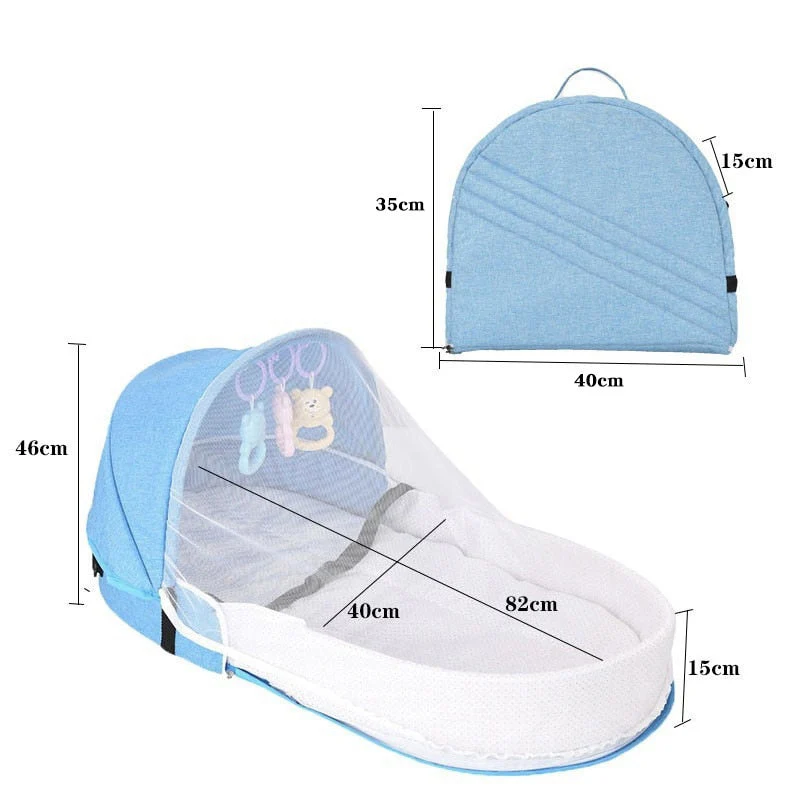 Portable Foldable Crib Baby Nest Backpack - Image 2