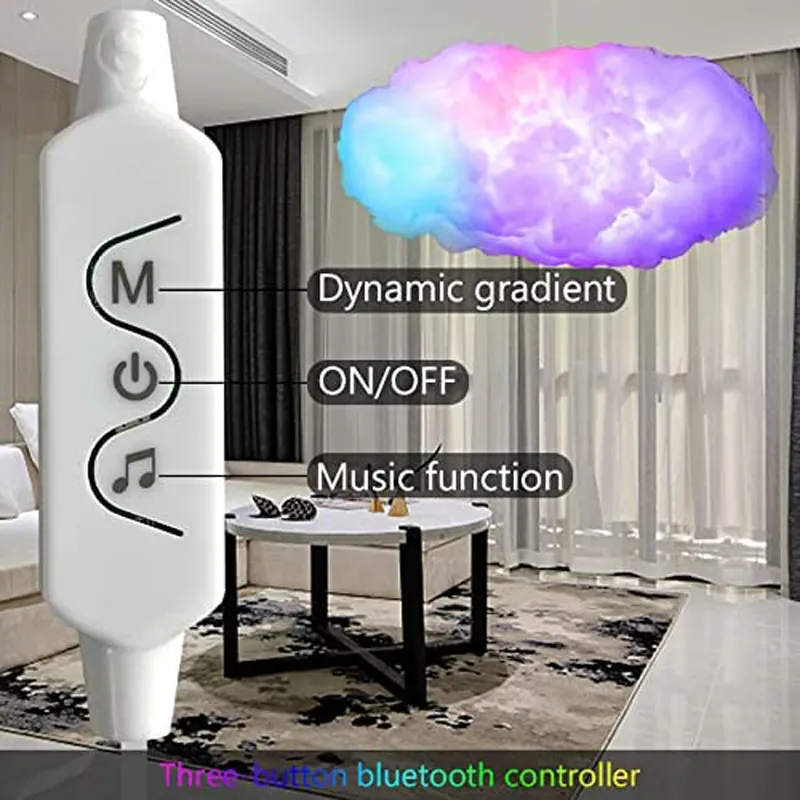 Cloudscape Glow 3D Cloud Smart Bedroom Light - Image 2