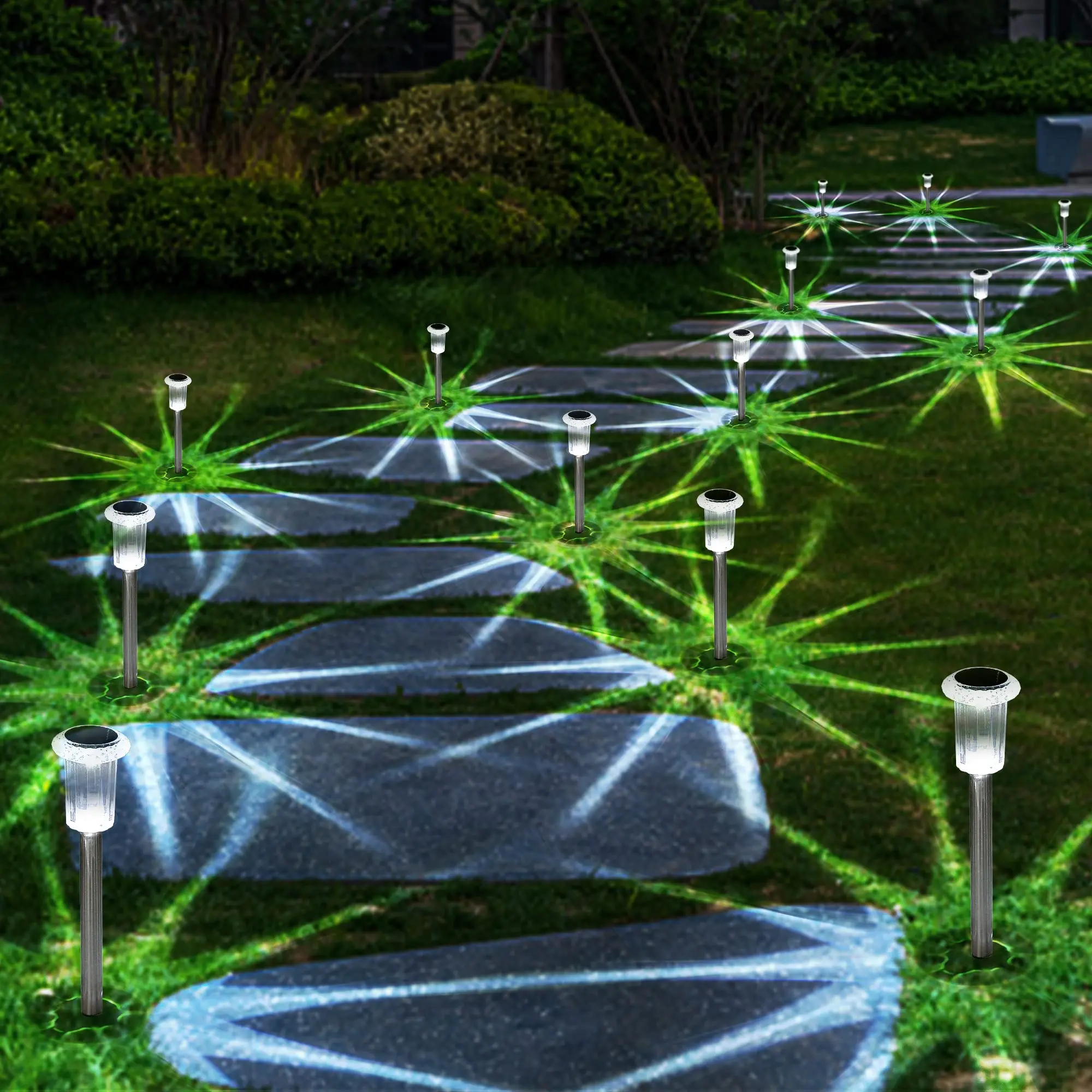 Night Star Solar Pathway Illumination Lights - Image 2