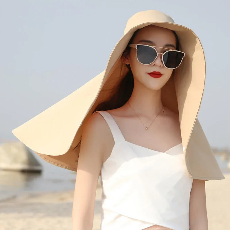 Sun Guard Oversized UV Protection Hat - Image 2