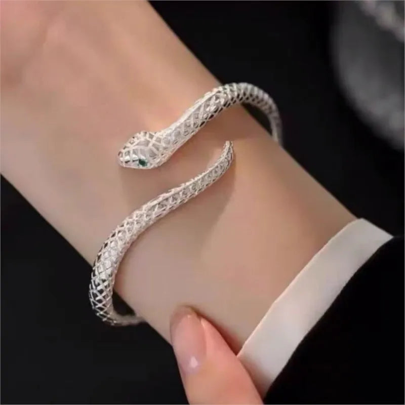 Snake Adjustable Open Women Bracelet - Image 1