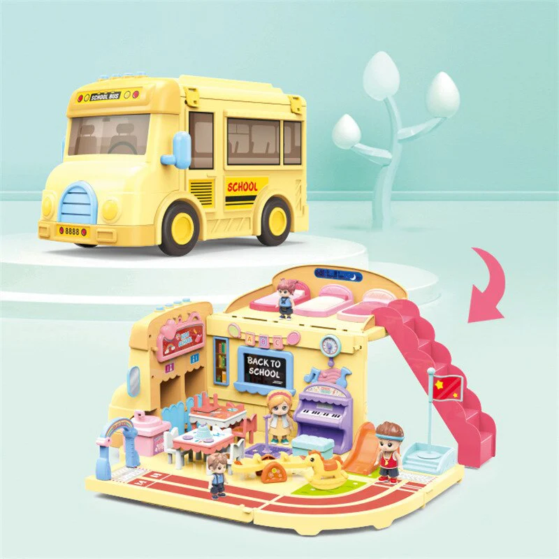Mega School Party Express Bus House Toy - Image 3