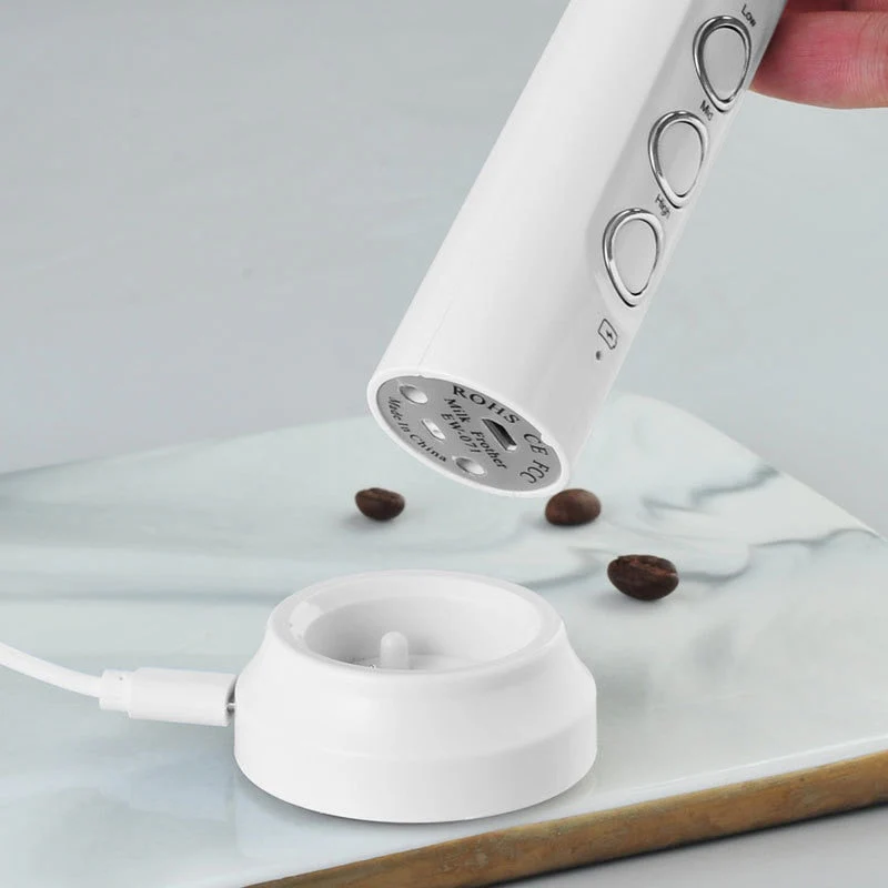 3in1 Portable Rechargeable Milk Frother Foam Maker - Image 2
