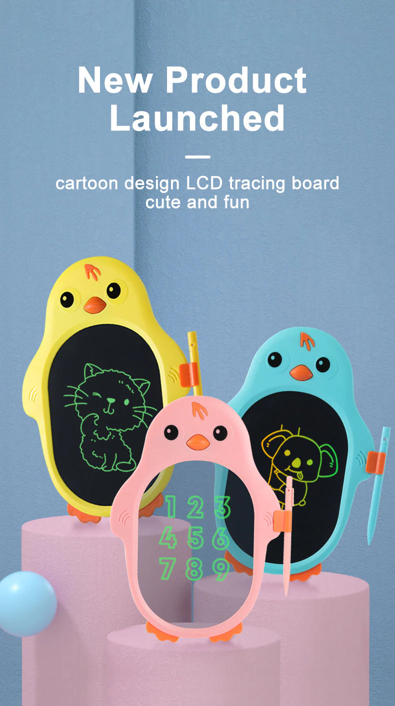 Cartoon Magic Digital Kids Writing Tablet - Image 2