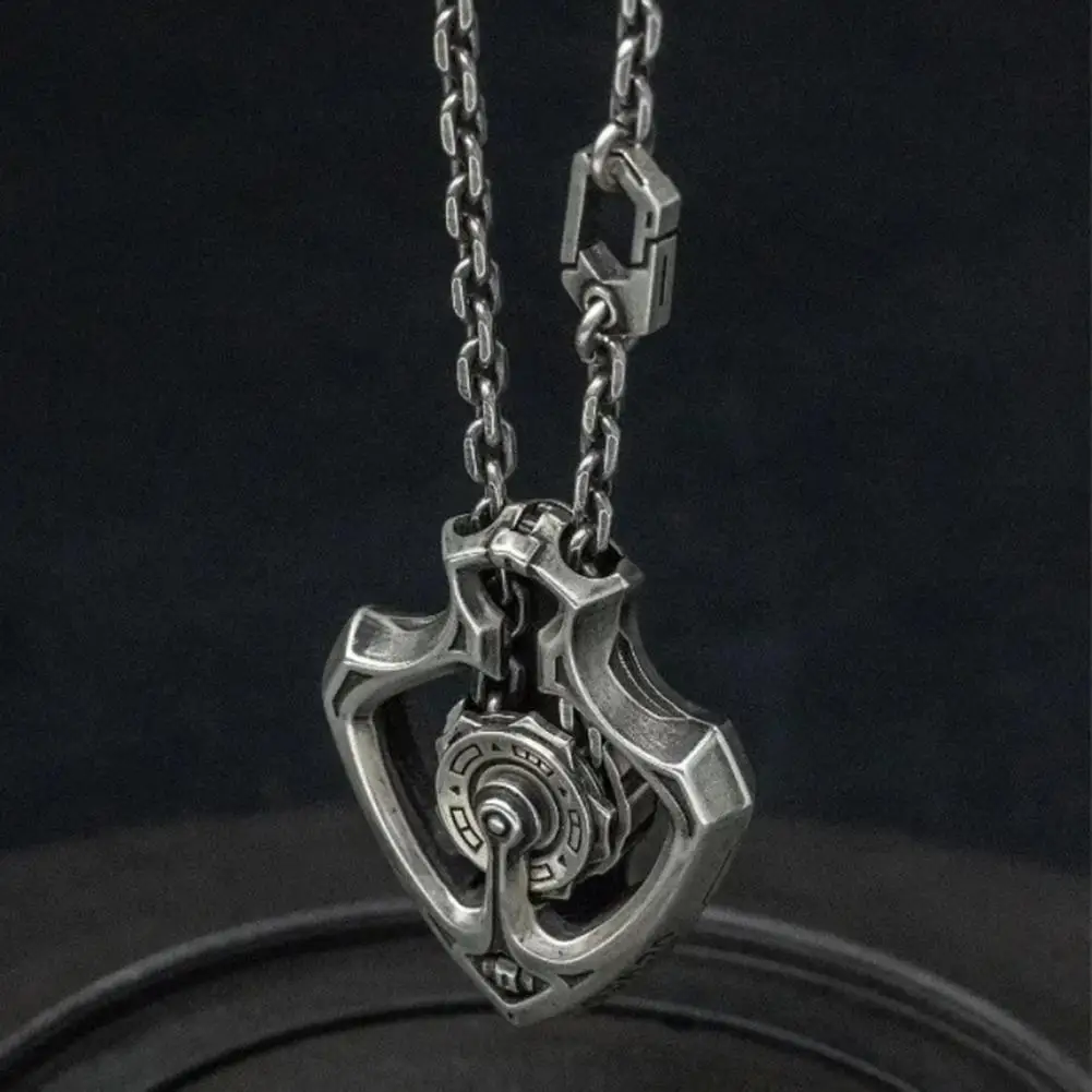 Mechanical Rotating Gear Vintage Necklace - Image 2