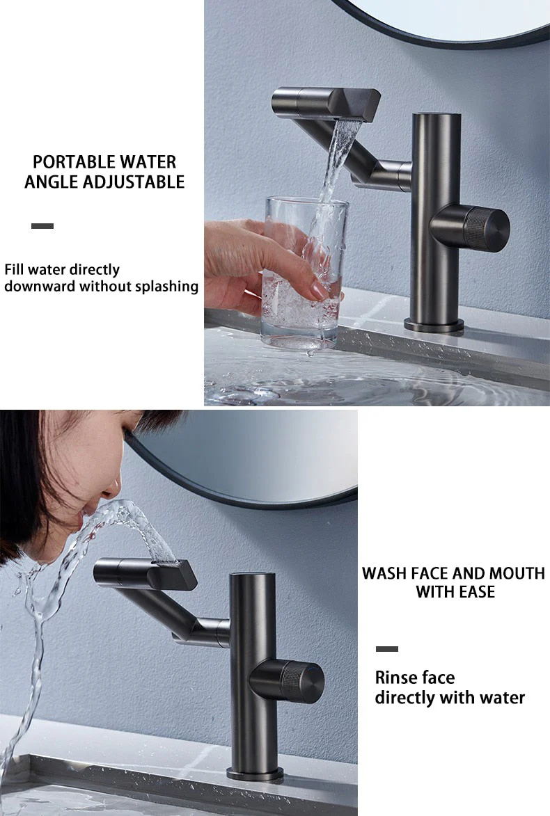 Hydroelectric Rotating Modern Smart Waterfall Faucet - Image 2