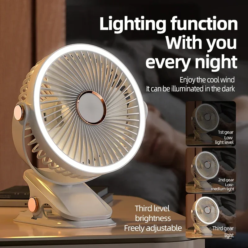 Multi-Angle Outdoor Clip-On Rechargeable Cooling Fan - Image 2