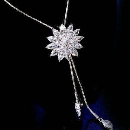 Winter Sparkle Snowflake Necklace - Image 3