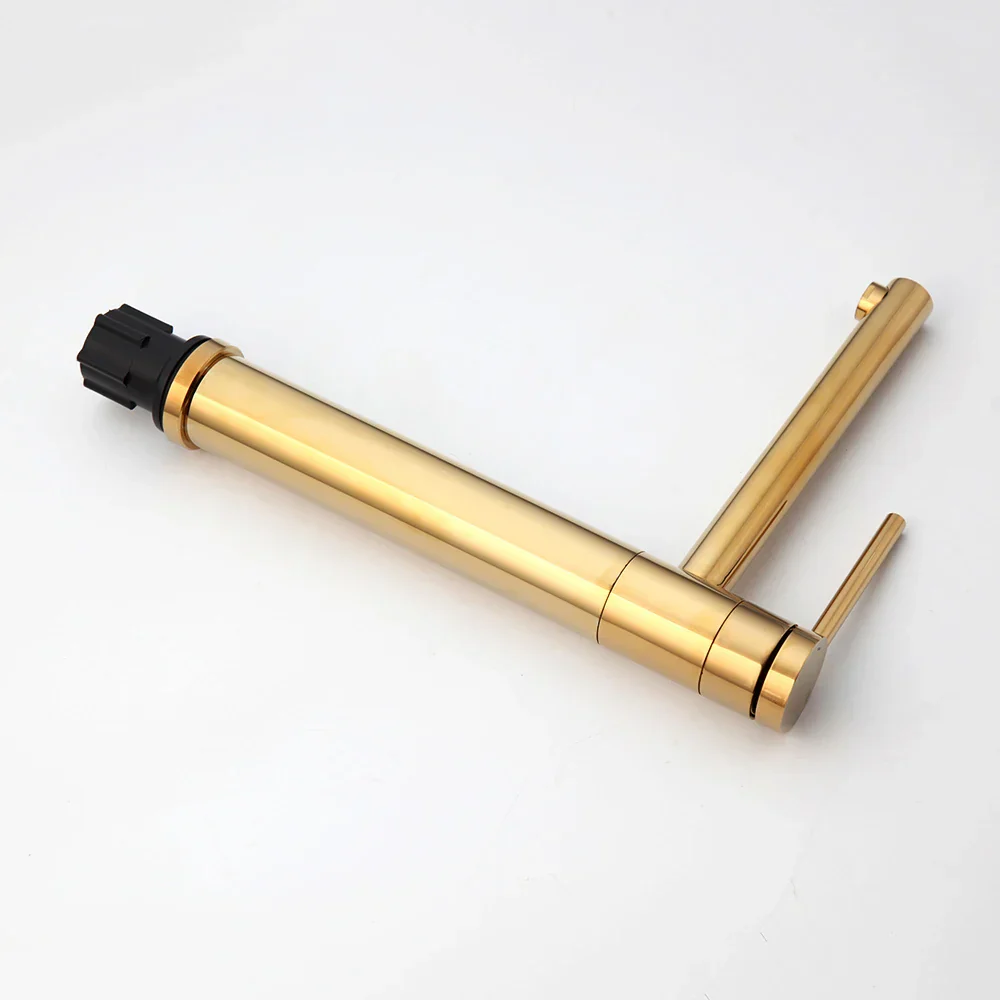 Golden Plated Vessel Stream Brass Elegant Faucet - Image 3