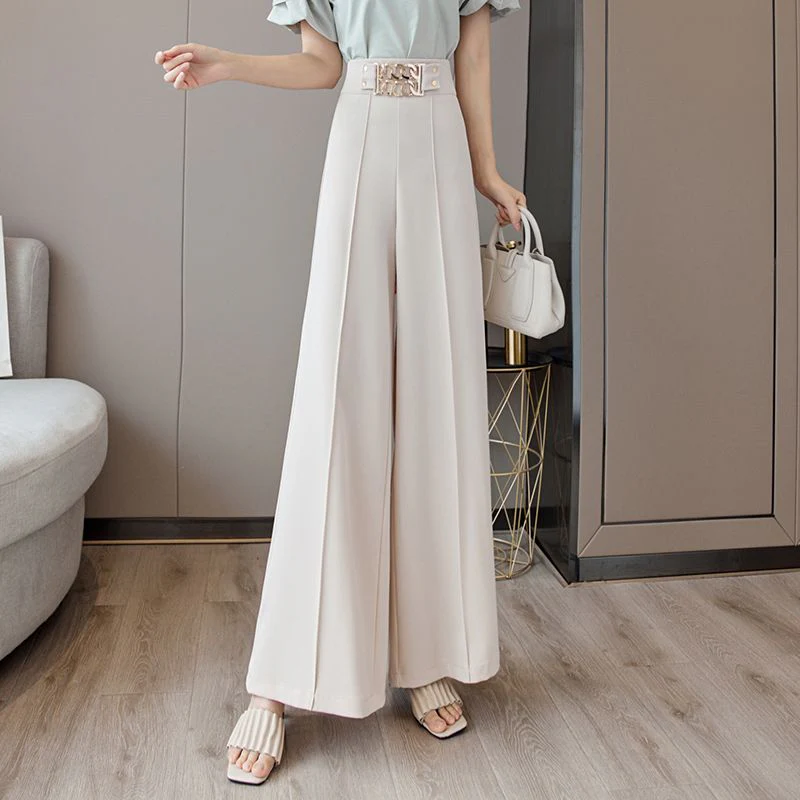 Stylish Steel-Infused High-Waisted Women's Trousers - Image 2