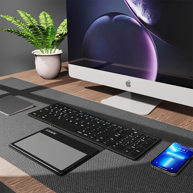 Foldable Mini Wireless Touchpad Keyboard - Image 2