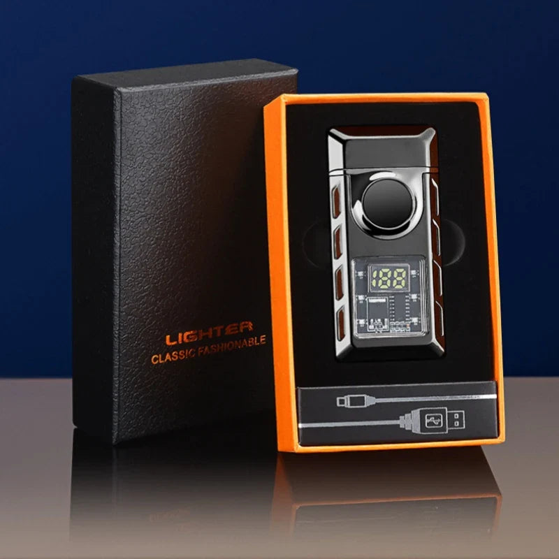 Voice Controlled USB Colorful Double Flame Lighter - Image 2
