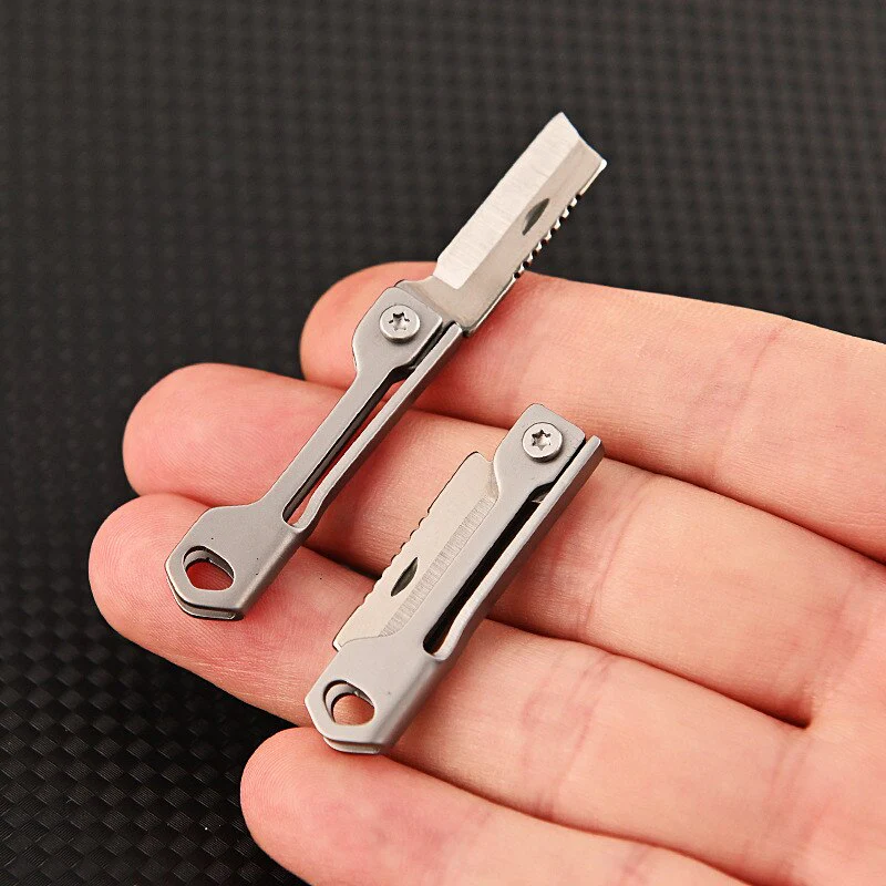 Pocket Size Stainless Steel Foldable Camping Knife - Image 2