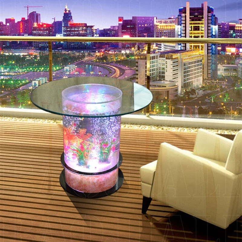 Elegant LED Magic Water Bubble Round Table - Image 2