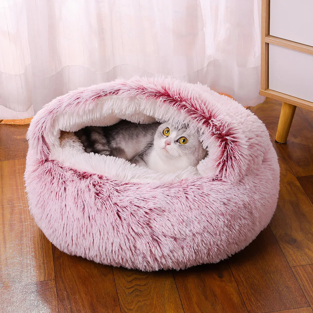 Snuggle Nest Plush Covered Pet Bed - Image 2