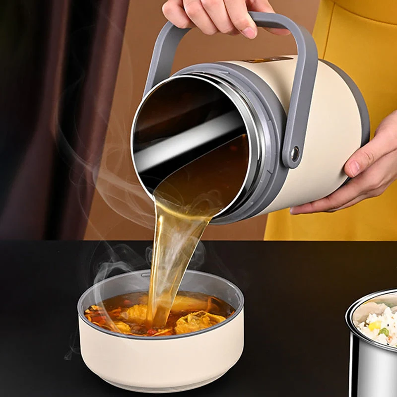 USB Heated Stainless Steel Food Warmer Lunch Box - Image 3