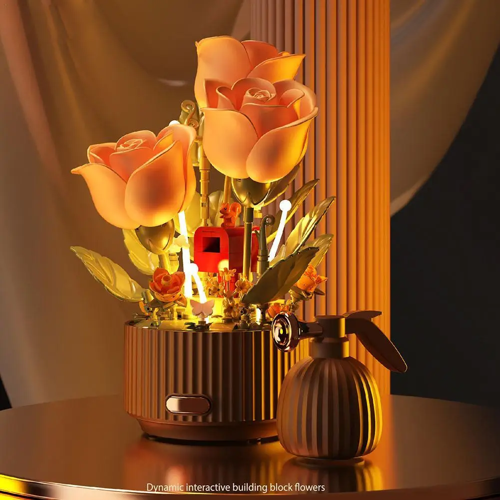 Interactive Blooming Rose Table Lamp - Image 3