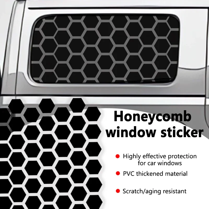 Car Side Window Honeycomb Decor Sticker - Image 3