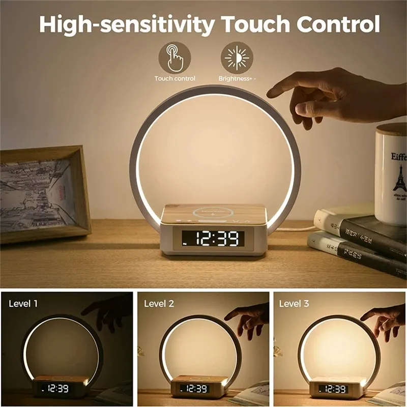 Night Circle Wireless Charger Interactive Lamp - Image 3