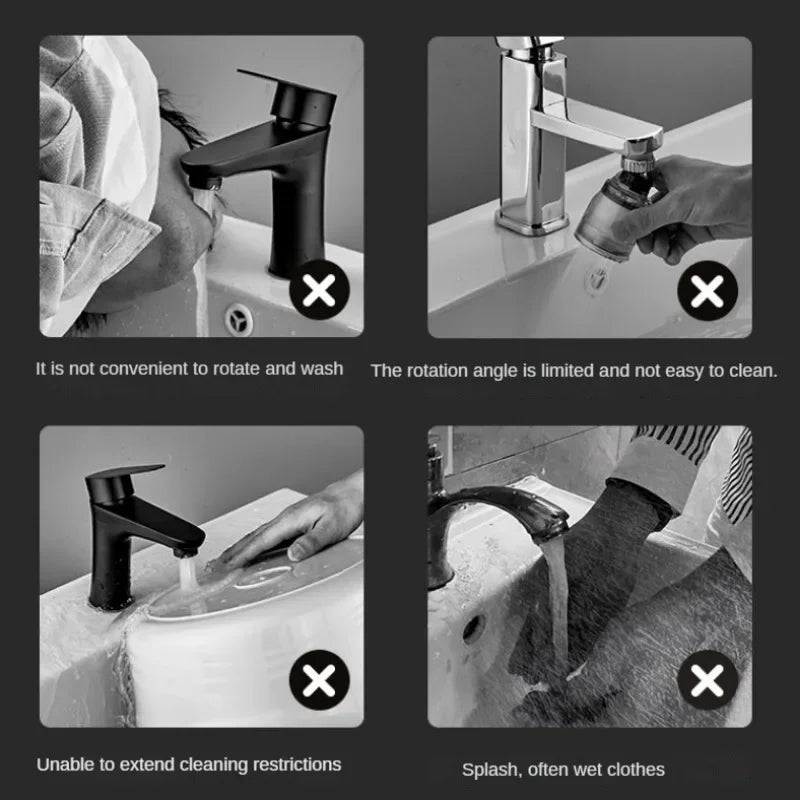 Splash-Proof Mechanical Universal Rotatable Arm Faucet - Image 3