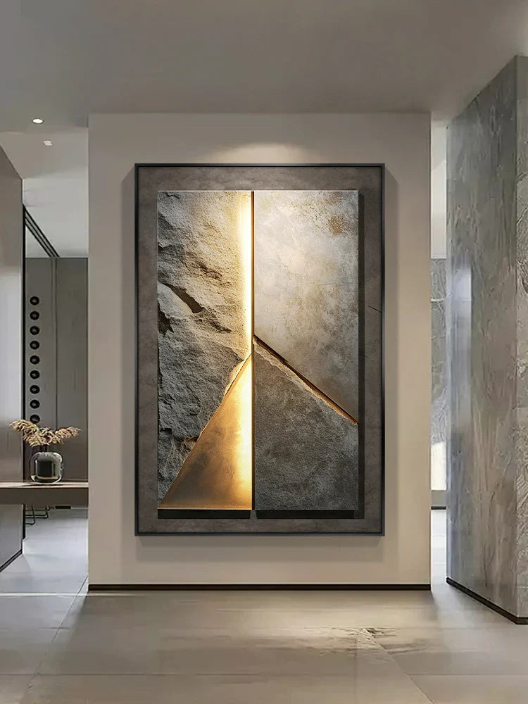 New Rock Texture Led Porcelain Wall Lamp - Image 2