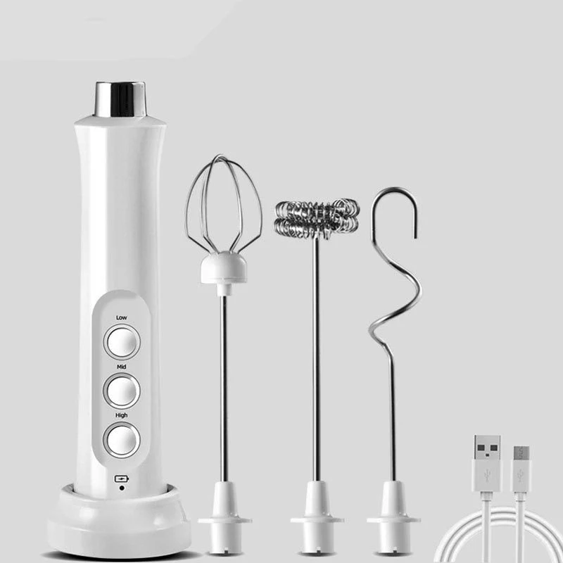 3in1 Portable Rechargeable Milk Frother Foam Maker - Image 3