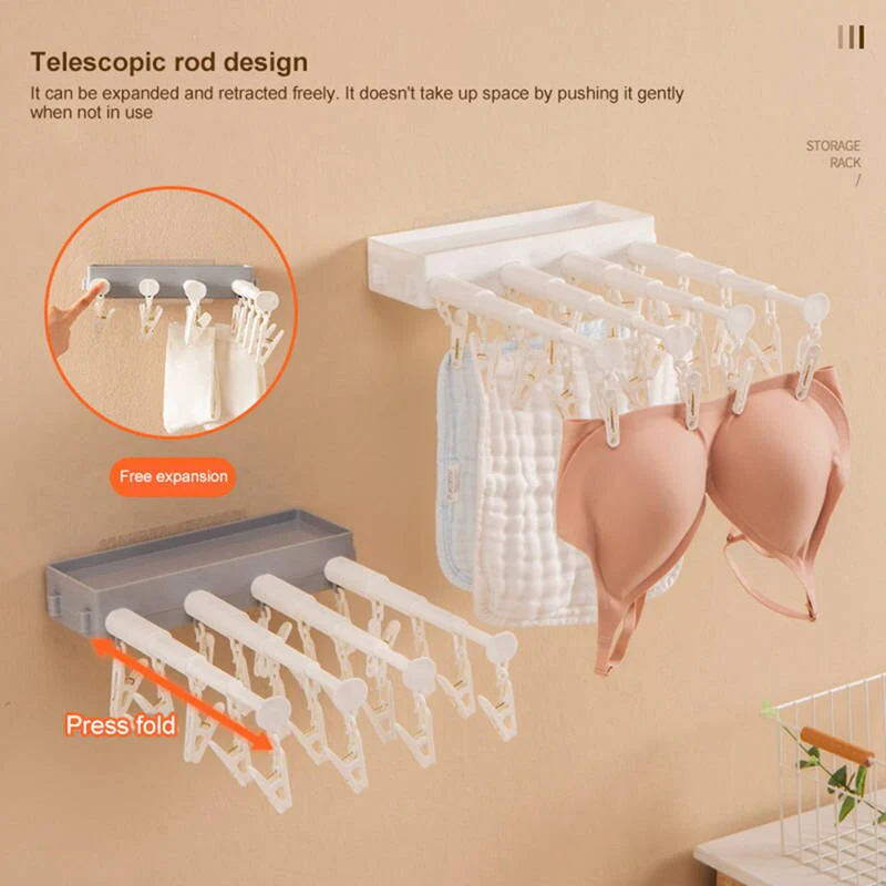 Wall-Mounted Retractable Drying Rack - Image 3