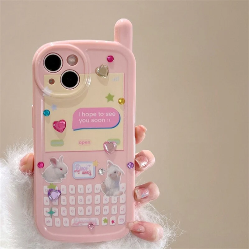 3D Korean Style Diamond Heart iPhone Case - Image 3