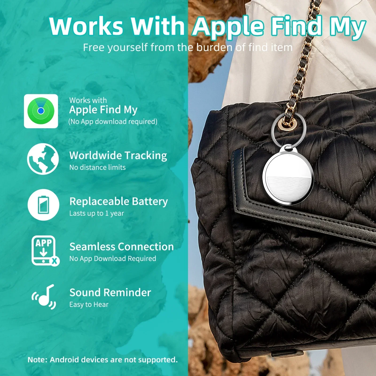 Smart Tracker Bluetooth Tag Key GPS Locator - Image 3