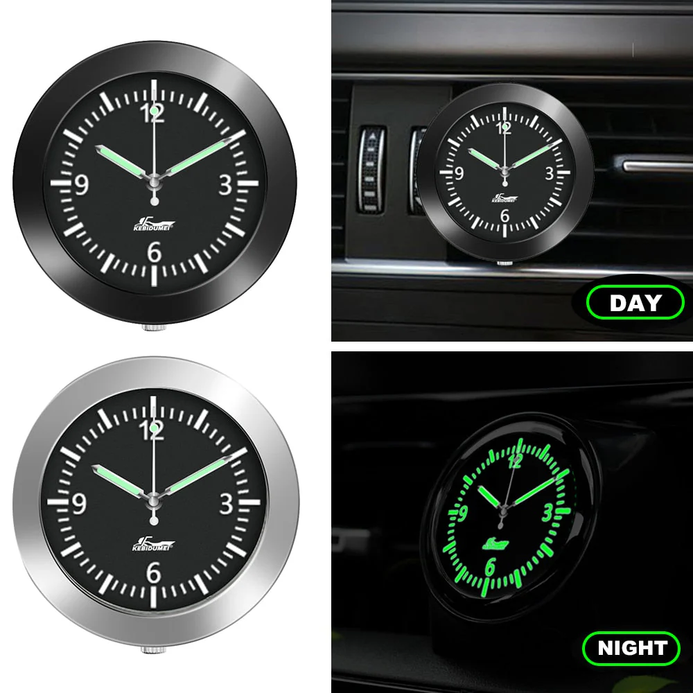 Stick-On Car Dashboard Luminous Clock - Image 3