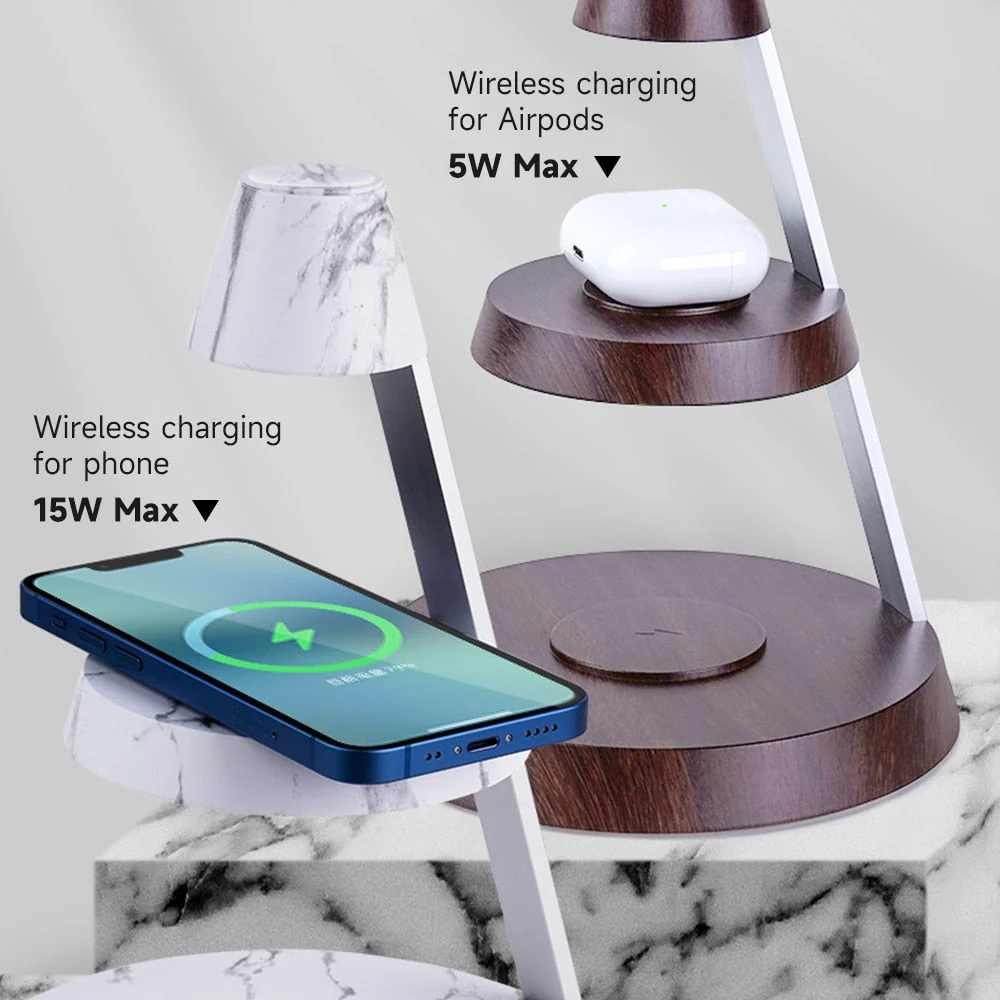 Desktop Powerhouse Multi-Device Wireless Charger Stand - Image 3