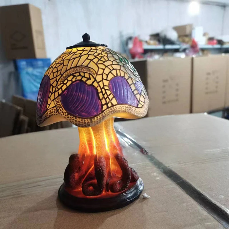Colorful Mushroom Resin Lamp - Image 3