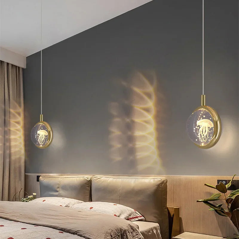 Nordic Crystal Halo Pendant Light - Image 2