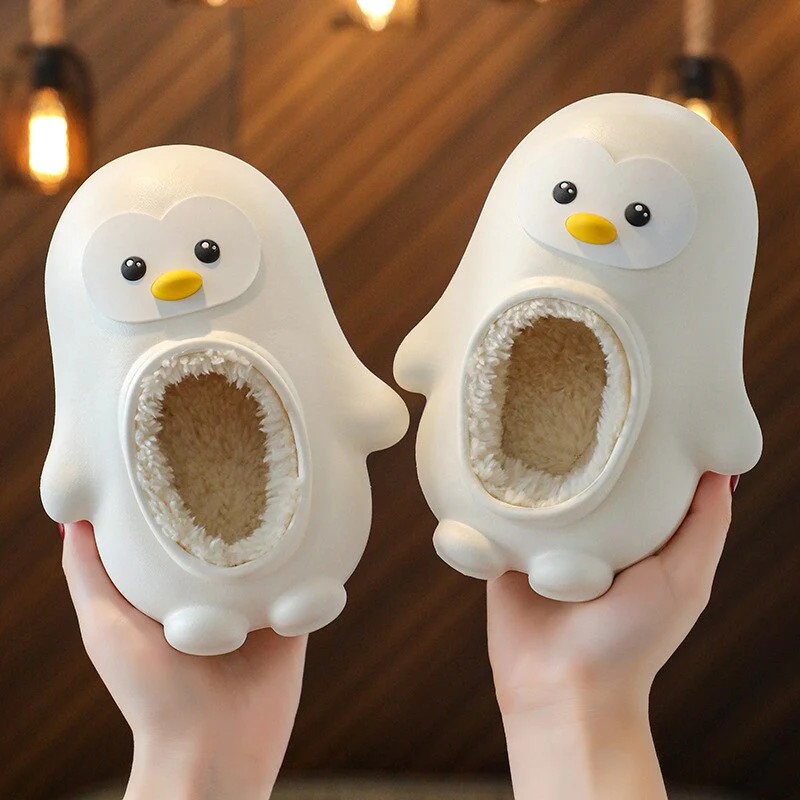 Mini Penguin Waterproof Warm Kids Slippers - Image 3