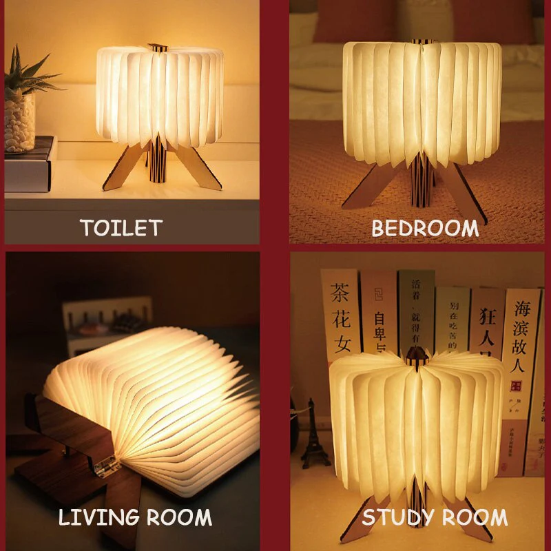 Story Time LED Foldable Book Light Decor - Image 3