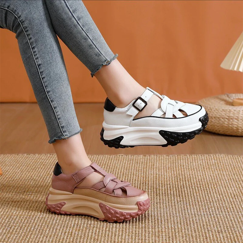 Thick Sole Comfy Steps Sandals - Image 3