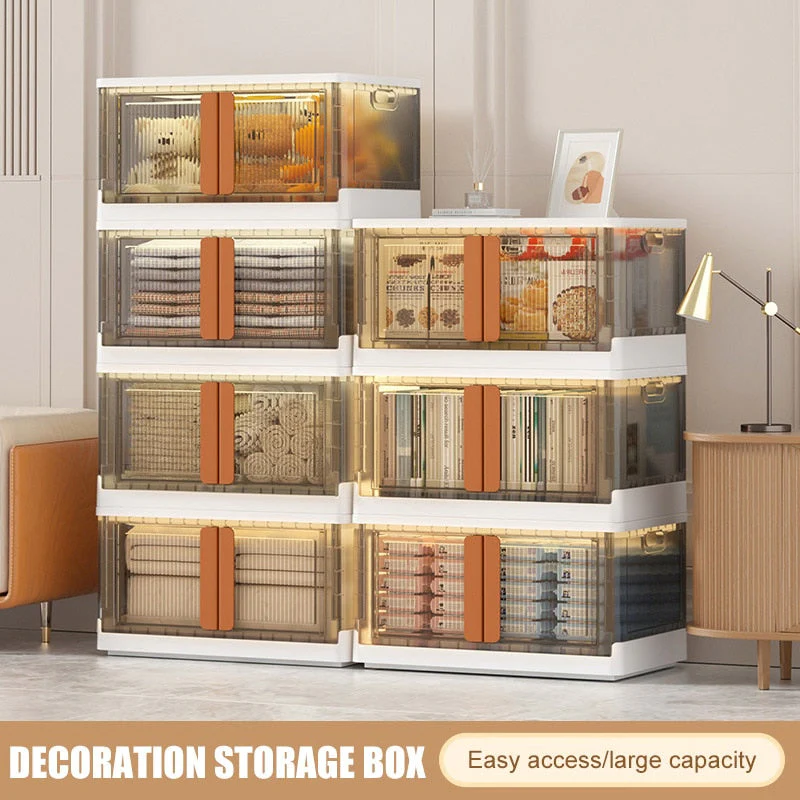 Space saving Transparent Folding Storage Box - Image 3