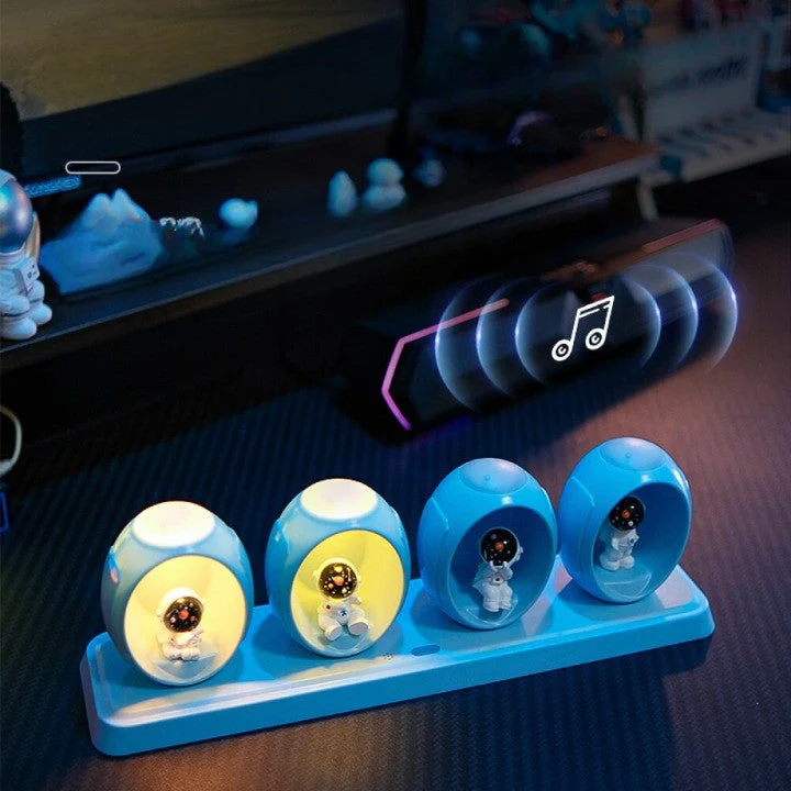 Space Capsule Voice Control Colorful Night Lamp - Image 2