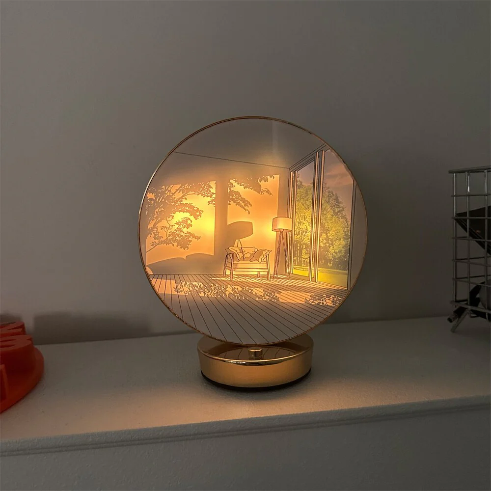 Creative Artistic Orb Painting Table Lamp - Image 2