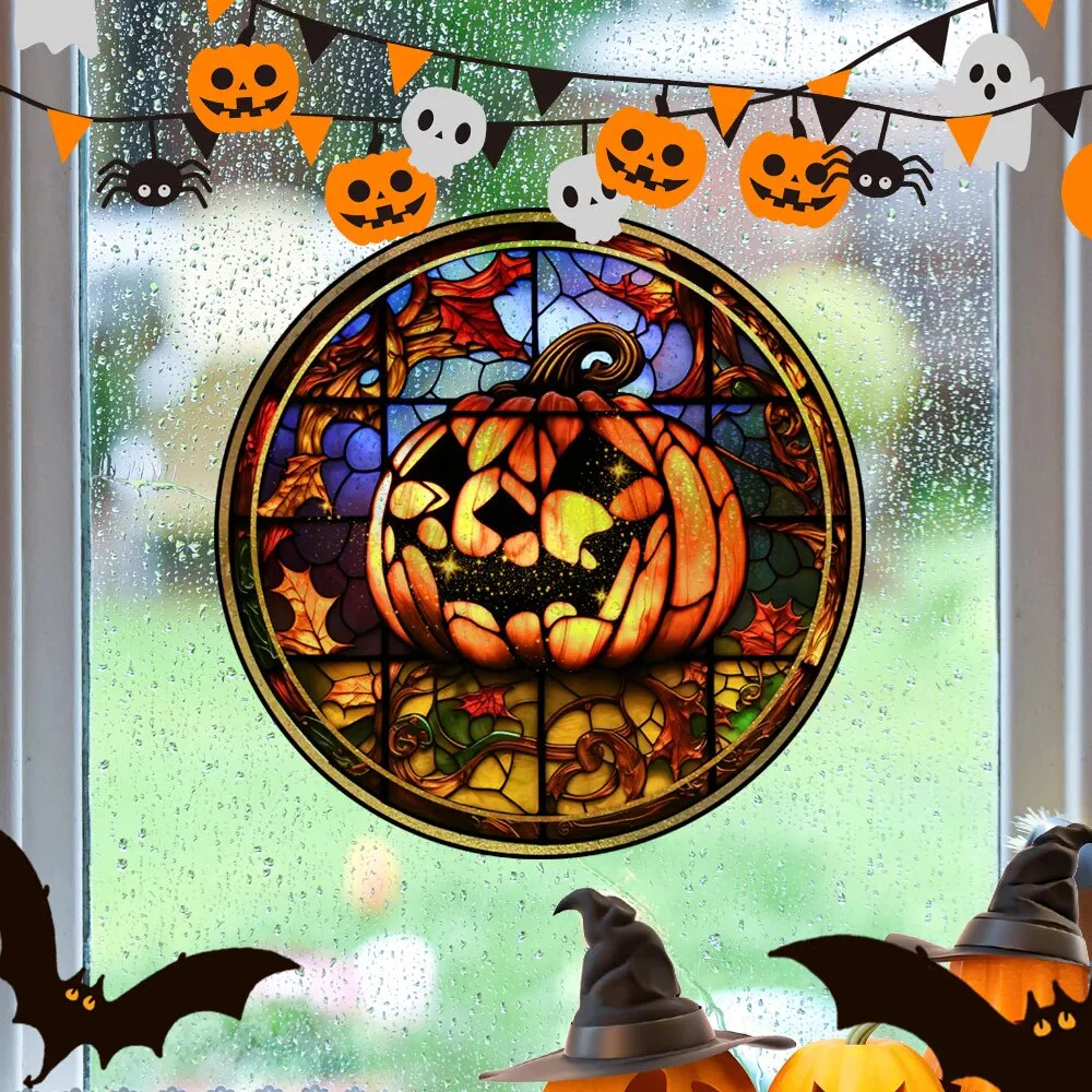 Spooky Window Halloween Removable Stickers - Image 3