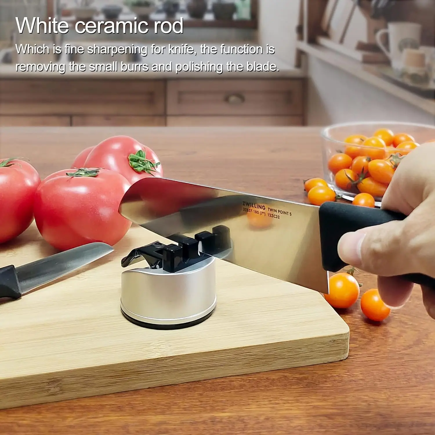 Non-Slip Pocket Size Chef's Quick Knife Sharpener - Image 2