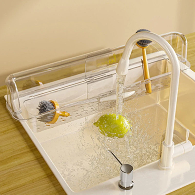 Splash-Proof Telescopic Sink Storage Rack - Image 3