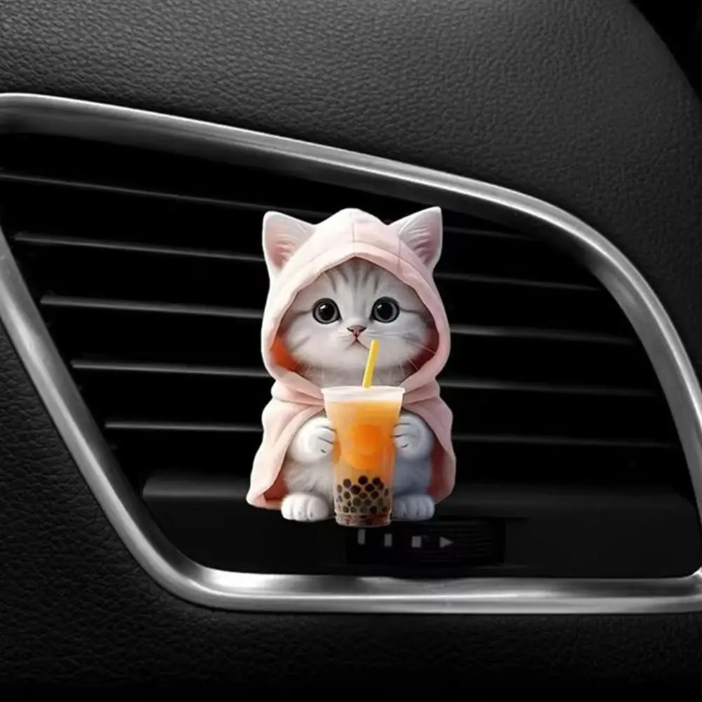 Cool Hoodie Cat Clip-On Car Freshener - Image 2