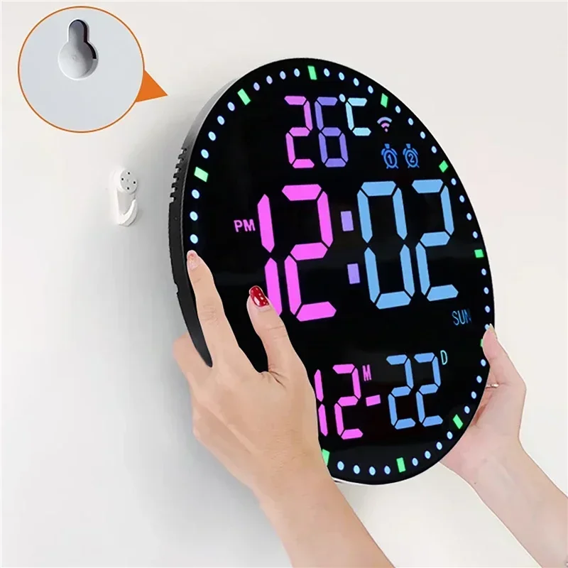Neon Pulse Smart RGB Multifunctional Wall Clock - Image 2