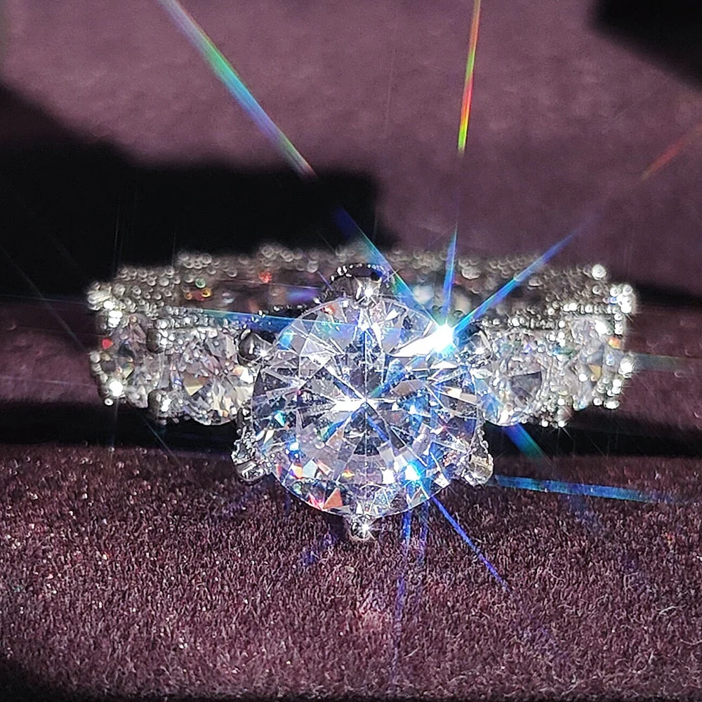 Timeless Gift Gem Shiny Silver Ring - Image 3