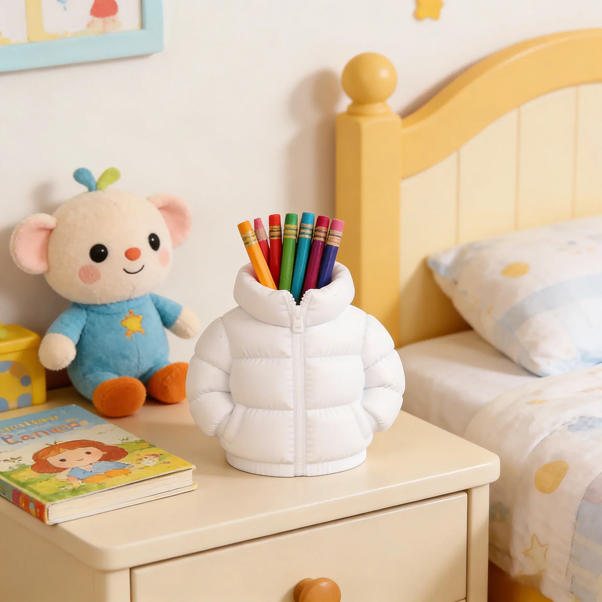 Mini Puffer Jacket Pen Holder - Image 3