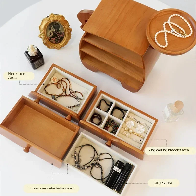 Sassy Wooden Jewelry Mini Storage Box - Image 3
