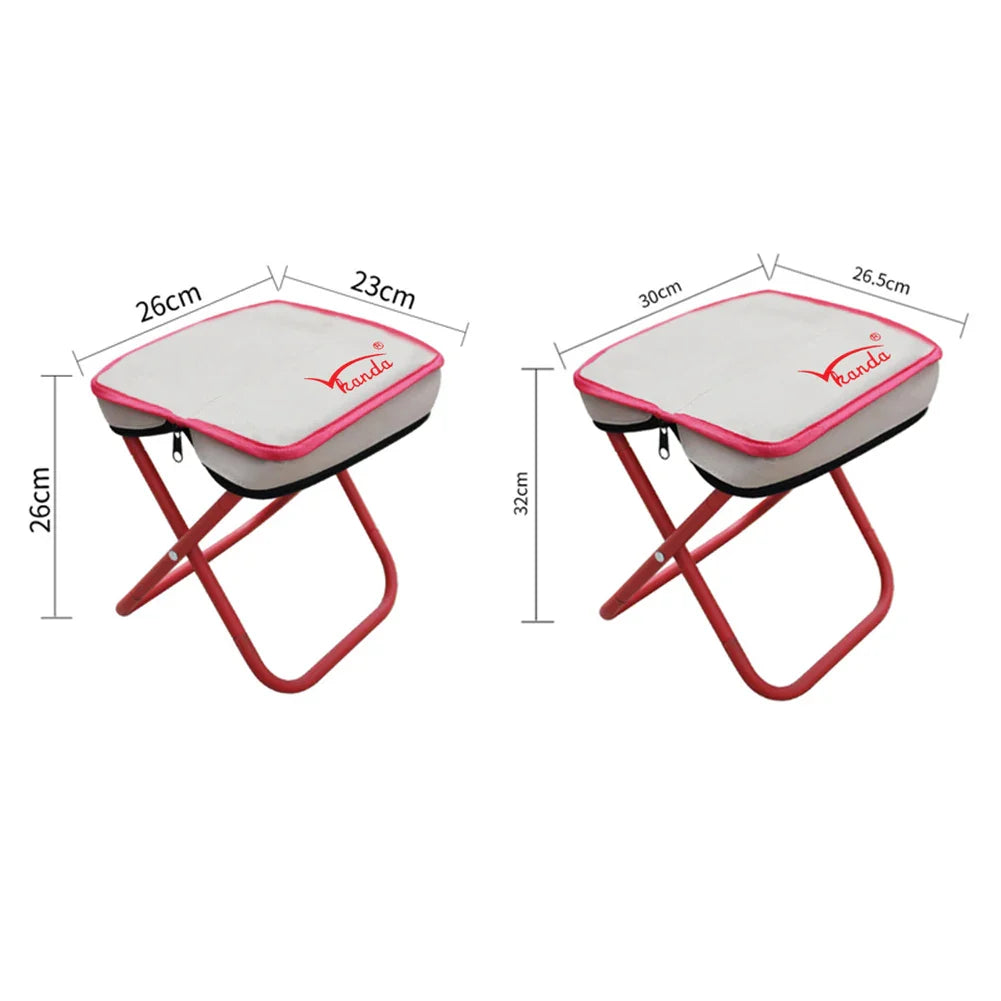 Space-Saving Lightweight Stainless Steel Foldable  Stool - Image 3